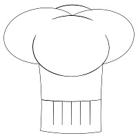 chef hat single